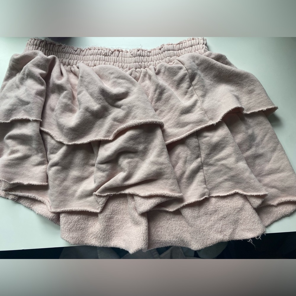 pink mini skirt